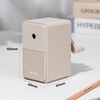 deli Pencil Sharpener, Silent, Adjustable Design, Manual Sharpener, Desk Sharpener,