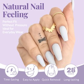 AddFavor Medium Coffin Nail Tips, 420pcs Gel Nail Tips Coffin Medium Fake Nails, Full Cover Clear Ballerina Gel Tips 15 Size Acrylic Nails Tips for Nail Extensions, Press on Nails Making