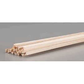 Balsa Triangle Stock 1/4 X 1/4 X 36in (5) BWS1921 - Quantity is Listed in Parenthesis in Title