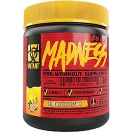 MUTANT MADNESS - Redefines the Pre-Workout Powder Experience and Takes it to a Whole New Extreme Level, Engineered Exclusively for High-Intensity Workouts (225 g), Pineapple