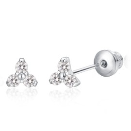 Limerencia Medical Titanium Earrings with Screw Back, G23 Hypoallergenic Health Stud Earrings, Nickel-Free Earrings for Women and Girls, Titanium