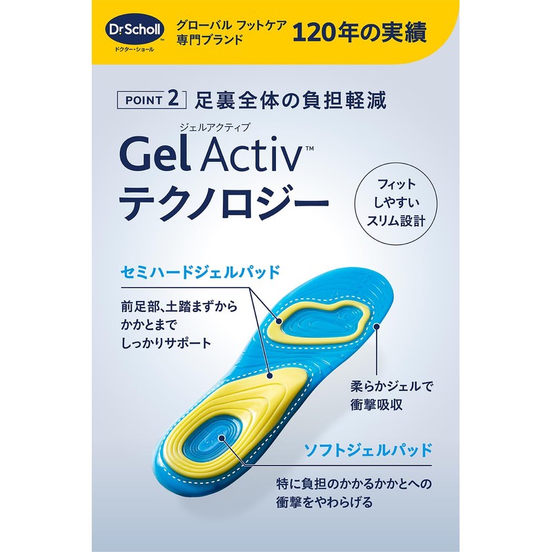 Dr. Scholl's Gel Active Insoles Everyday S (22.5cm-26.0cm)