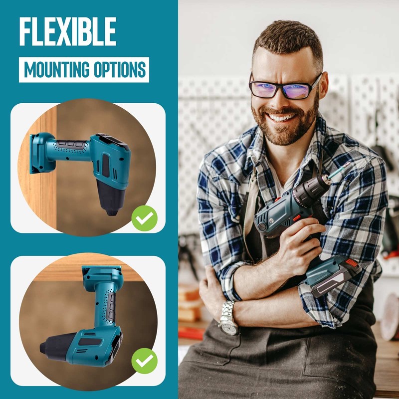6Packs Tool Holders Tool Support for Makita 18V Drill Mount