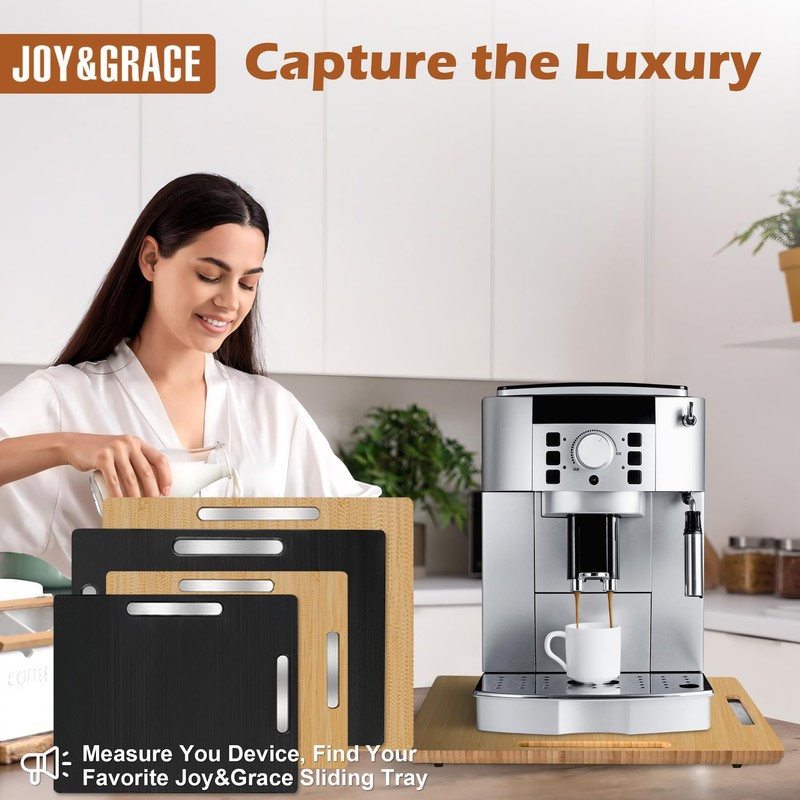 Joy&Grace Appliance Slider for Kitchen Appliances 360° Rolling Sliding Tray