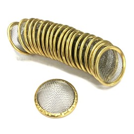 Fenny's Creations 12mm Pipe Screens Gauze Conical Steel Brass Filter Screen Bowl Mesh Metal Sieve (5)