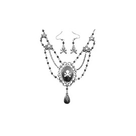 WESTERN FASHIONS INC. Pirate Cameo Necklace and Earring Set