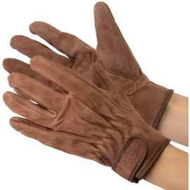 Uniworld Oil Cow Split Leather Gloves KS846 Brown Magic