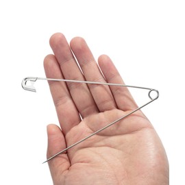 Mr. Pen- 5 Inch Safety Pins, 5 Pack, Silver, Extra Large Heavy Duty, Giant, Oversized for Clothes