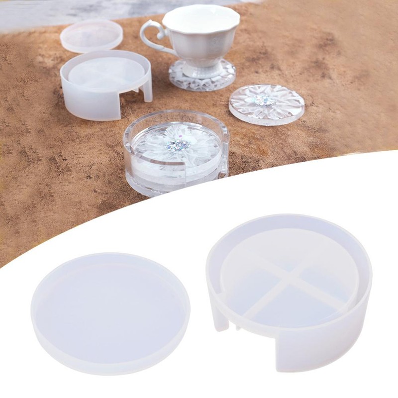 Coaster Mold Round Silicone Mold Cup Mat Epoxy Resin Mold