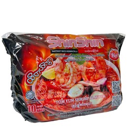 Shin ShinShin Instant Rice Vermicelli, Tom Yum Shrimp Flavor, 2.12oz (60g) (pack of 10)