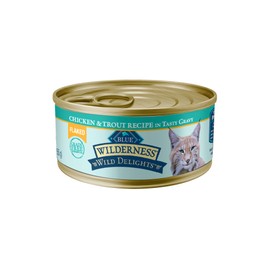 Blue Buffalo Blue Buffalo Wilderness Chicken & Trout, Adult Flaked Wet Cat Food, 5.5 oz., Case of 24