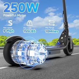 Electric Scooter for Adults, Teens & Big Kids, 350W-500W Motor, 10Mph-21 MPH & 10-28 Miles Max Range, 6.5 to 10 inch Tires, Portable Lightweight E-Scooter