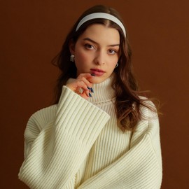 DiyJibb 6pcs Headbands for Women - 1 Inches Wide Headbands - Solid Color Headband Fashion Hair Accessories- Trendy Women Girls Non Slip Fashion Hair Bands- Thick Elastic Hair Bands for Women's Hair