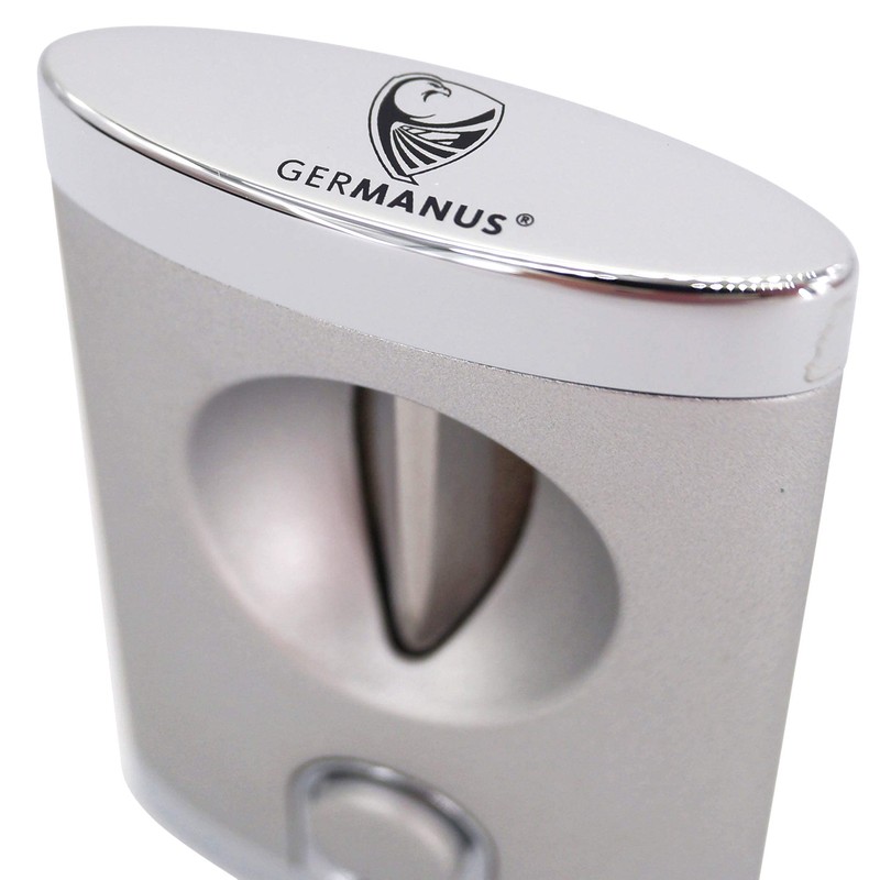 GERMANUS Cigar V-Cutter Ernst Premium Notch Cutter with V-Cut, Matte