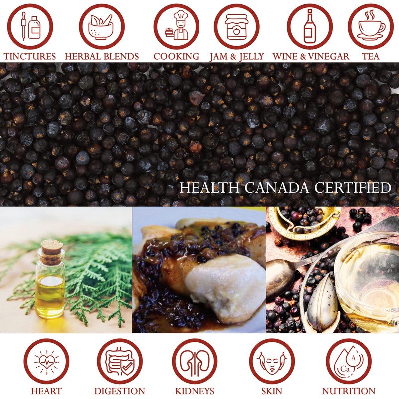 Foothills Naturals Organic Juniper Berries Whole - 454g / 1