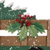 Glitzhome Rustic Wooden Metal Christmas Truck Yard Stake Lawn Garden