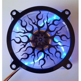 Custom Acrylic Flame Computer Fan Grill 120mm