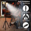 iodoo 13200mAh Rechargeable Solar Work Light,IPX4 Waterproof with Folding Stand