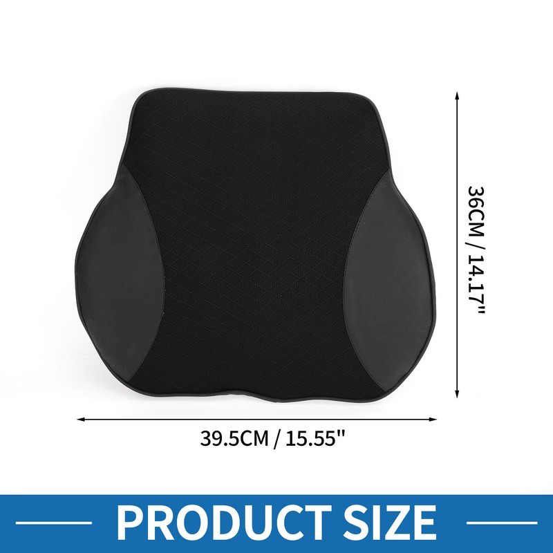 A ABSOPRO Car Seat Lumbar Cushion Memory Foam Support Ergonomic
