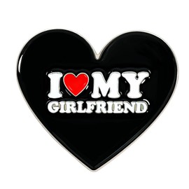 Ronglry I Love My Gir.lfriend Pin Cute Gifts for Boyfriend Funny Boyfriend Gift Ideas on Anniversary Valentines day Birthday Gifts for Him I Heart My Gir.lfriend Pins for Men-gf-A