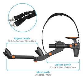 SUPERVR VR Gunstock Accesorries for Quest 2 Meta Quest 3/Quest Pro/Quest 3S Gun Stock Customizes Shape Length FPS Gams Gear Controllers Accessories
