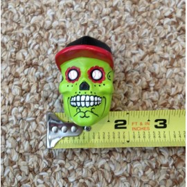 Sugar Skull with Hat Baseball Cap Day of the Dead Dia De Los Muertos Bobblehead