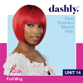 Sensationnel Dashly wig - synthetic easy wear non lace cap wig - DASHLY WIG Unit 14 (613)