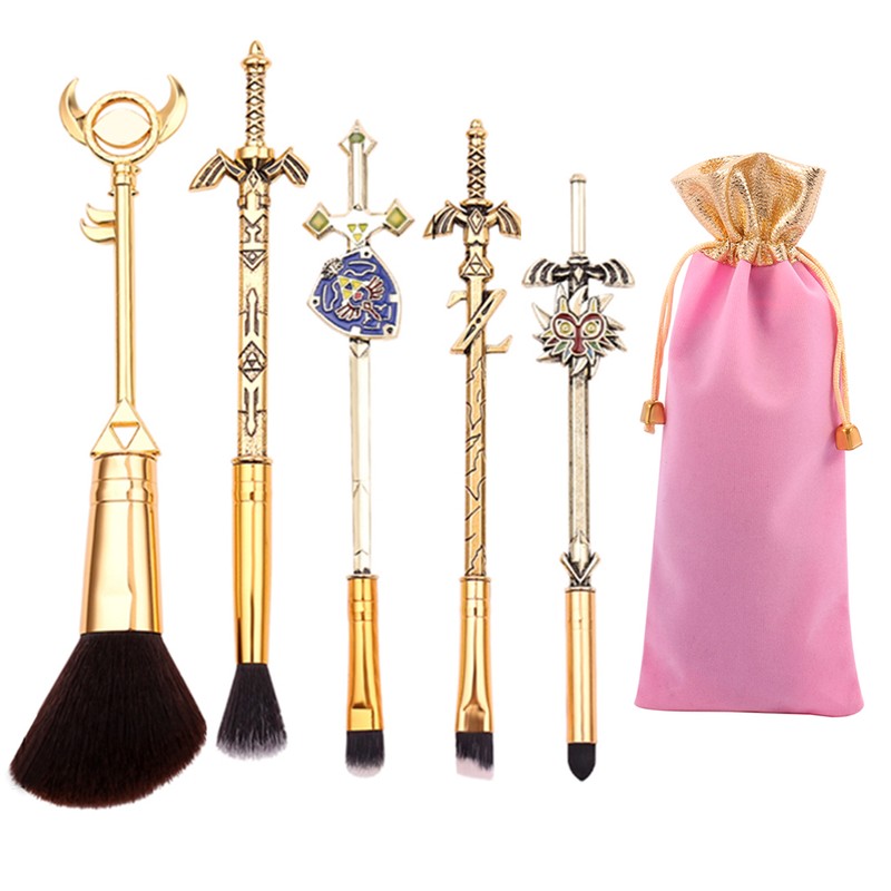 5pcs Cosmetic Anime Makeup Brushes Set Cosplay Gift Cosmetic Makeup