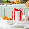 LOYIM 12 Pack 8 oz Ramekins with Lids Oven Safe
