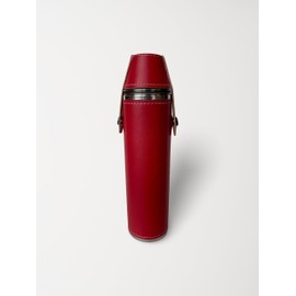 Birdie Bottle 12oz Flask with 4 Shot Glasses – Stainless Steel with Waterproof Leather Case, Leakproof, Reusable and Travel-ready
