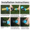 Garden Hose Quick Coupling Angle Adapter, 1/2 Inch Hose Connection