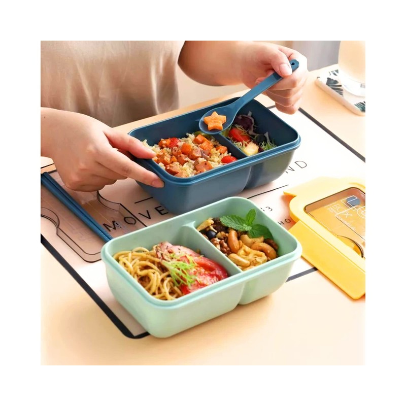 Barnabys Bento Box - Eco-friendly Lunch Box With Spoon, Fork.