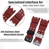 Black Natural Resin Replacement Watch Strap for Casio G-Shock Master