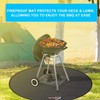 DocSafe 48" Round Fire Pit Mat, 4-Layer Fireproof Under Grill