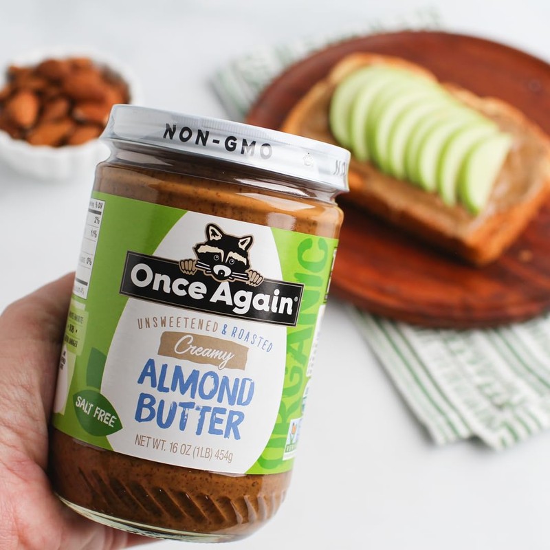 Once Again Organic Creamy Almond Butter, 16oz - Roasted -