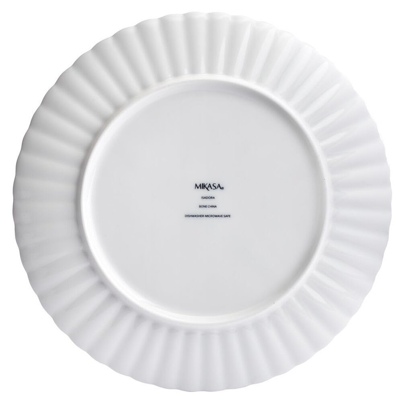Mikasa Isadora Scalloped Bone China Lightweight Chip Resistant 12 Piece