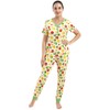 DREAMHALO Women's Pajamas Set-Viscose Made from Bamboo, Short Sleeve Sleepwear