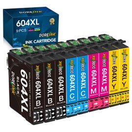 604 XL Printer Cartridges Compatible 604XL Cartridges for Epson 604 Cartridges Multipack for Expression Home XP-3200 XP-4200 XP-2205 XP-3205 XP-4205 XP-2200 Workforce WF-2910 WF-2930 WF-2935 2950
