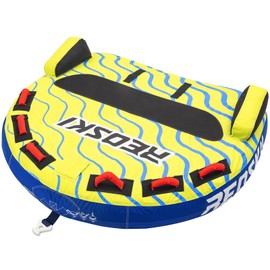REOSKI Towable Tubes for Boating 3 Person, Heavy Duty Boat Tubes and Towables, Inflatable Water Tubes for Boats to Pull with Fins, Drainage, Quick Connector, Large Capacity…