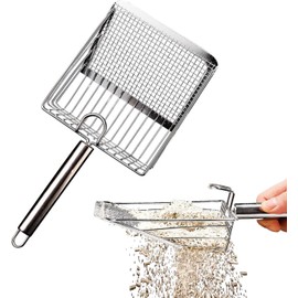 DUSTNIX Cat Litter Scoop, Metal cat Litter scoopers, Deep Shovel,cat Litter Sifter, Kitten Poop Sifting,Heavy Duty Speed Sifter for Litter Box(Only Scoop)