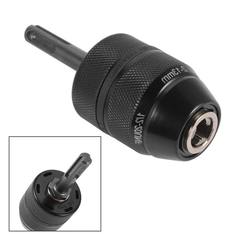 Keyless Drill Chuck 2-13 mm 1/2-20UNF with Adapter Drill Chuck