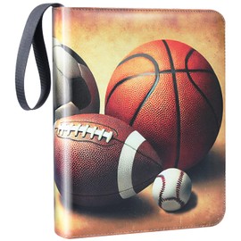 Zipper Cards Binder for 900-Pocket Sports Trading Cards, Premium Baseball Football Basketball Cards Book Album With Removable Sleeves for MTG & TCG Cards - Gifts for Girls and Boys