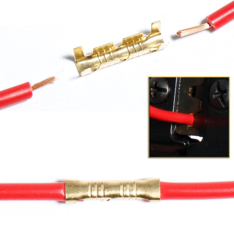 U Shape Copper Ring Terminals Crimp Wire Non-Insulated Cable Wire