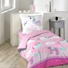 Douceur d’Intérieur Unicorn Bedding Set with Pillowcase, Cotton, Multicoloured, 140