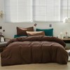 KAREVER Brown 3Pcs Bedding Set (Twin) - Chestnut Brown Comforter,