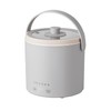 Elecom HAC-HEP01GY Thermal Cooking Pot, 6-in-1 [Low Temperature Cooking/Steaming/Boiling/Boiling] Timer