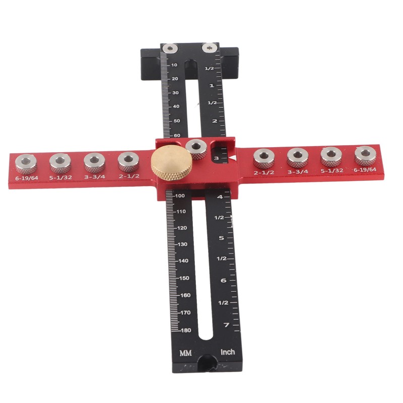 Handle Punch Locator Aluminum Alloy Drill Guide Locator Wood Drilling