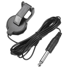 QUARKZMAN Clip-On Guitar Pickup with 6 mm Plug Instrument Guitar Microphone for Acoustic Guitar Ukulele Violin