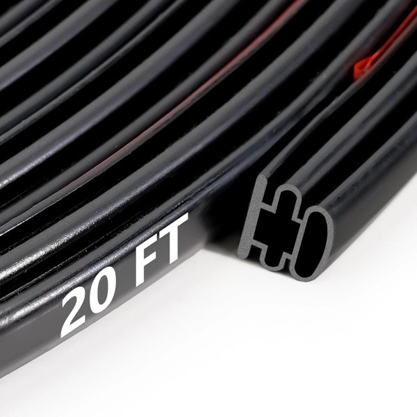 Does not apply 20FT Weather Stripping, Black Waterproof Rubber Seal