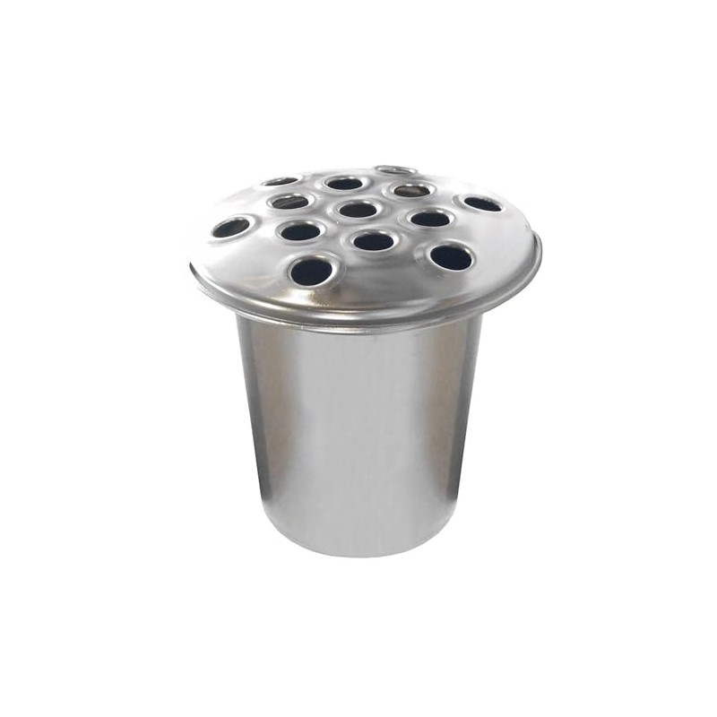 Memorial Grave Flower Pot - 12cm tall Sturdy Aluminium Grave